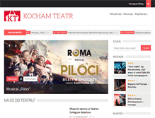Tablet Screenshot of kochamteatr.pl